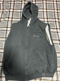 Gilet Champion con zip grigio scuro taglia L
