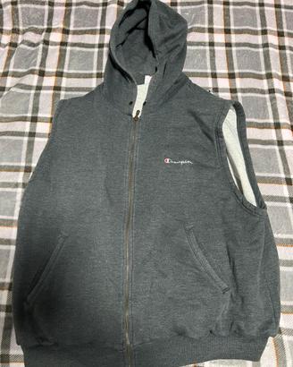 Gilet Champion con zip grigio scuro taglia L