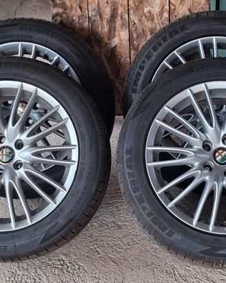 gomme come nuove + cerchi  (225/50r17)+ ruotin.o
