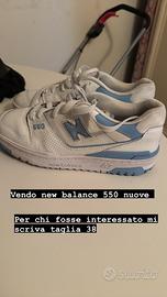 New balance 550 taglia 38