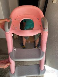 Scaletta per bambina con riduttore WC