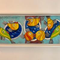 Paolo da San Lorenzo, Acquario, Olio su Tela 70x30