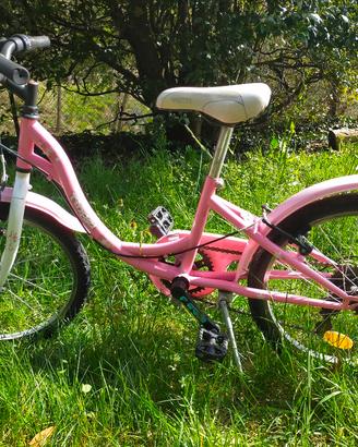 bicicletta bambina rosa con cambio 6 7 8 9 anni