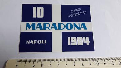 Adesivo IO MARADONA NAPOLI 1984 Chi ama non diment