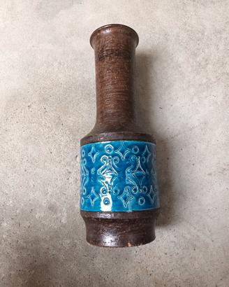 Vaso anni 60in ceramica con decoro "Trifoglio" dis