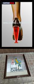 Coppia Quadri a Specchio Pubblicitari Campari