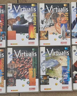 8 CD-ROM"VIRTUALIS Enciclopedia multimediale"
