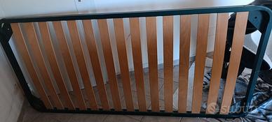 rete a doghe singola 190*90  con piedini h.30