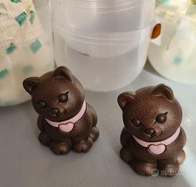 Coppia Gatti mori Thun bauli