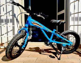 Bici bambino 4 - 7 anni Fat bike Torpado 16 ''