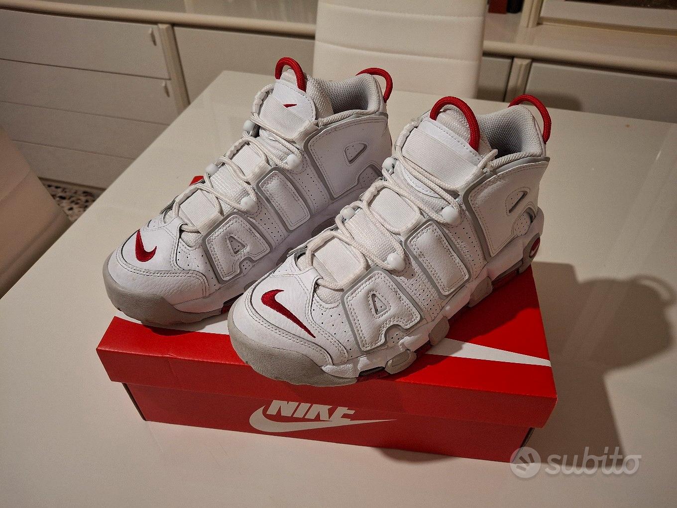 Scarpe Nike Air More Uptempo '96 Bianche E Rosse - Abbigliamento E 