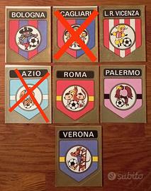 lotto 6 figurine Panini scudetti 1972/73