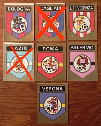 lotto 6 figurine Panini scudetti 1972/73