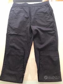 Pantalone cotone blu con coulisse Wolrich