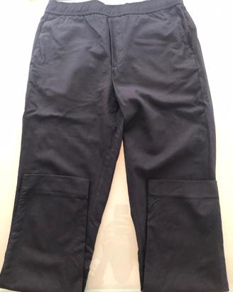 Pantalone cotone blu con coulisse Wolrich