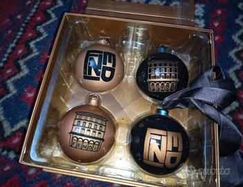 Fendi Palle di vetro Natale originali FENDI sfere 