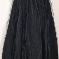 Gonna lunga in tulle nera