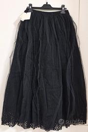 Gonna lunga in tulle nera