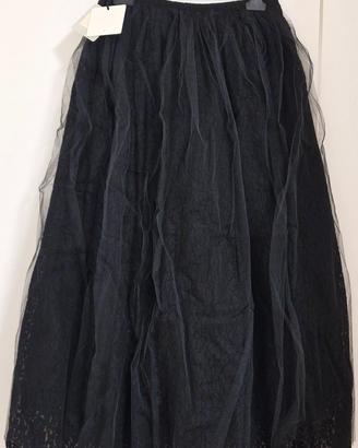 Gonna lunga in tulle nera