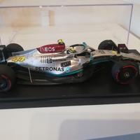 Modello Mercedes F1 di Russell