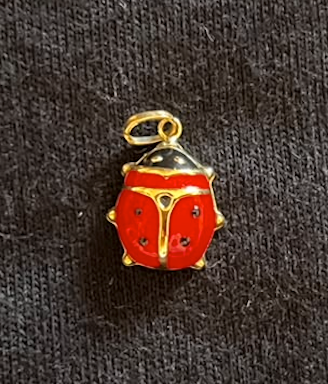 Ciondolo pendente Coccinella in Oro 18kt