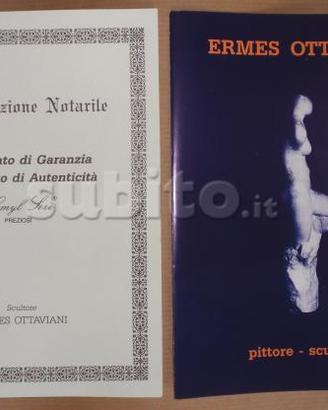 Scultura argento ERMES OTTAVIANI IL SOGNO DI TANIA