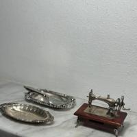Set da appoggio in argento 800/1000, stile novecen