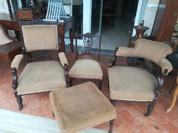 salotto inglese Vittoriano 