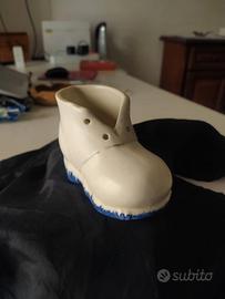 Scarpetta in ceramica decorata a mano