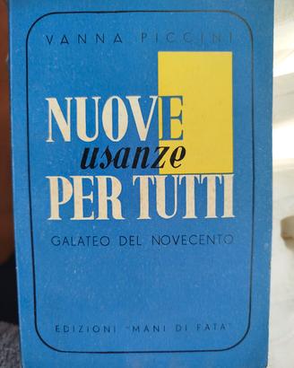 LIBRO GALATEO DI VANNA PICCINI 1938