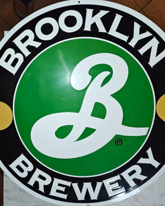 Insegna in metallo Brooklyn Brewery 49cm