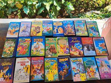 60 CASSETTE VHS CLASSICI ADULTI E CARTONI BAMBINI