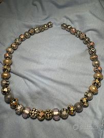 Collana argento Pandora con charms  misti