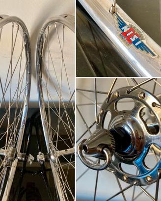 Ruote Campagnolo Record Nisi, mozzi flangia alta