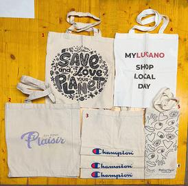 Set borse sportine cotone