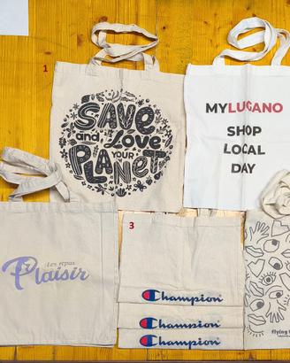 Set borse sportine cotone