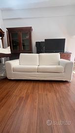Divano letto bianco poltrone e sofa