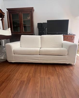Divano letto bianco poltrone e sofa
