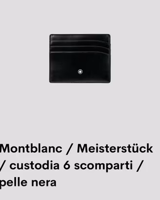 Portacarte Montblanc Meisterstück nuovo