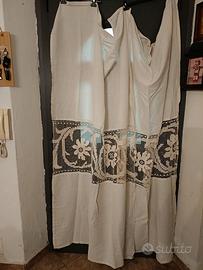 Coppia di tende in filet