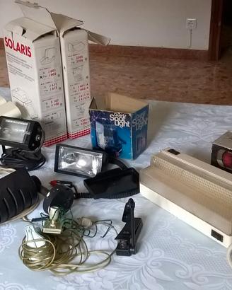 Lotto di lampade varie, faretti ecc. (svuoto casa)