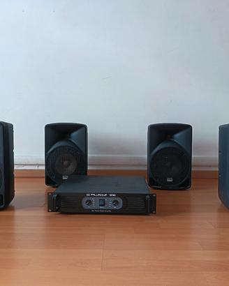 Impianto audio DAP per locale o galleria 