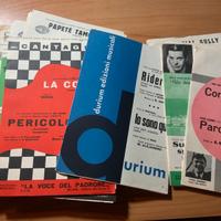 Spartiti musicali vintage