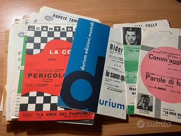 Spartiti musicali vintage