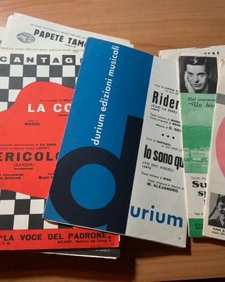 Spartiti musicali vintage