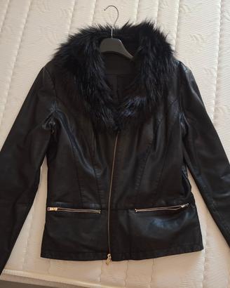 Giubbino similpelle Guess L da riparare/up-cycling