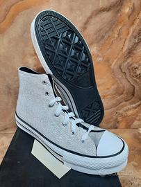 converse platform argento brillante  38