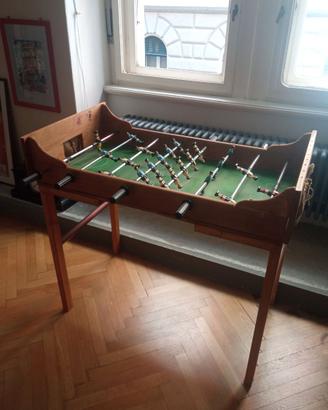 Calcetto Calciobalilla legno giocattolo vintage
