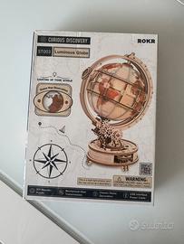 Puzzle 3D legno globo luminoso (nuovo e chiuso)