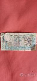 banconota di Stato 500 lire Mercurio